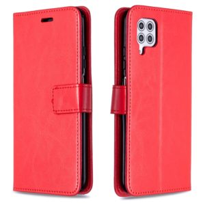 For Huawei P40 Lite Crazy Horse Texture Horizontal Flip Leather Case with Holder & Card Slots & Wallet & Photo Frame(Red) (OEM)