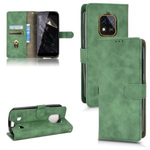 For Oukitel WP18 Skin Feel Magnetic Flip Leather Phone Case(Green) (OEM)