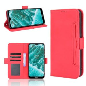 For Nokia C30 Skin Feel Calf Pattern Horizontal Flip Leather Case with Holder & Card Slots & Photo Frame(Red) (OEM)