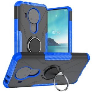 For Nokia 3.4 / 5.4 Machine Armor Bear Shockproof PC + TPU Protective Case with Ring Holder(Blue) (OEM)