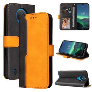 For Nokia 1.4 Business Stitching-Color Horizontal Flip PU Leather Case with Holder & Card Slots & Photo Frame(Orange) (OEM)
