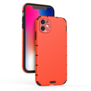 For iPhone 11 Pro Max Shockproof Grain PC + TPU Case(Red) (OEM)