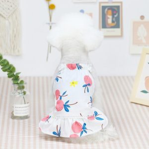 Pet Clothing Dog Cat Dress Bayberry Skirt, Size: L(Pink) (OEM)