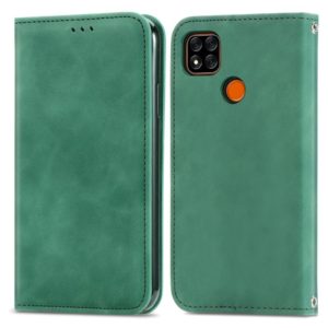 For Xiaomi Redmi 9C Retro Skin Feel Business Magnetic Horizontal Flip Leather Case With Holder & Card Slots & Wallet & Photo Frame(Green) (OEM)