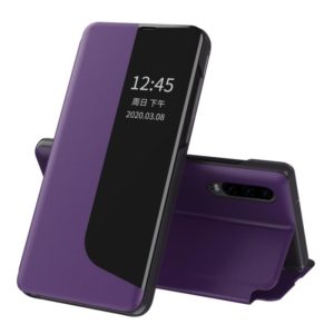 For Huawei P30 Attraction Flip Holder Leather Phone Case(Purple) (OEM)