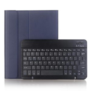 A870B Bluetooth Keyboard Leather Case with Holder & TPU Pen Slot For Samsung Galaxy Tab S8 11 inch SM-X700 / SM-X706(Blue) (OEM)