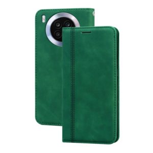 For Huawei nova 8i Frosted Business Magnetic Flip Leather Phone Case(Green) (OEM)