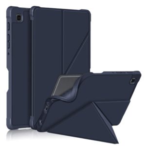 For Samsung Galaxy Tab A7 Lite 8.7 T220 / T225 Multi-folding Horizontal Flip PU Leather Shockproof Case with Holder(Dark Blue) (OEM)