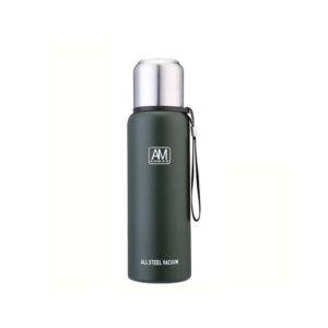 304 Stainless Steel Insulated Mug Large Capacity Sports Water Cup Outdoor Travel Pot, Capacity: 500ml(Dark Green) (OEM)