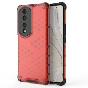 For Honor 70 Pro 5G Honeycomb Phone Case(Red) (OEM)