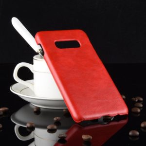 Shockproof Litchi Texture PC + PU Case for Galaxy S10e(Red) (OEM)