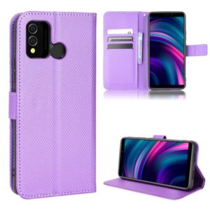 For BLU J9L Diamond Texture Leather Phone Case(Purple) (OEM)