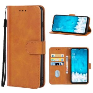 Leather Phone Case For AGM X5(Brown) (OEM)