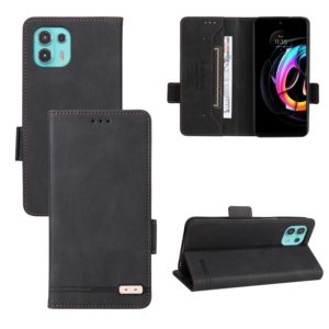 For Motorola Edge 20 Lite / 20 Fusion Magnetic Clasp Leather Phone Case(Black) (OEM)