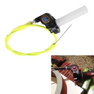 Off-road Motorcycle Modified 22mm Handle Throttle Clamp Hand Grip Big Torque Oil Visual Throttle Accelerator for with Cable(Gold with Yellow Throttle Cable) (OEM)