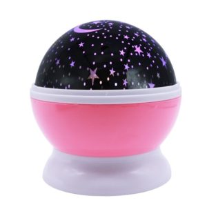 Stars Starry Sky LED Battery USB Night Light Projector Luminaria Moon Novelty Table Night Lamp for Children(Pink) (OEM)
