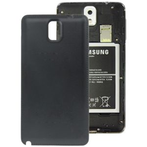 For Galaxy Note III / N9000 Original Litchi Texture Plastic Battery Cover (Black) (OEM)