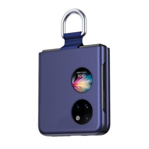 For Huawei P50 Pocket Ribbon Lanyard Skin Feel Phone Case(Sapphire Blue) (OEM)