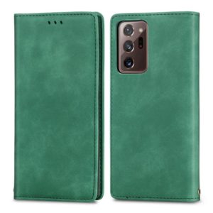 For Samsung Galaxy Note20 Ultra Retro Skin Feel Business Magnetic Horizontal Flip Leather Case with Holder & Card Slots & Wallet & Photo Frame(Green) (OEM)
