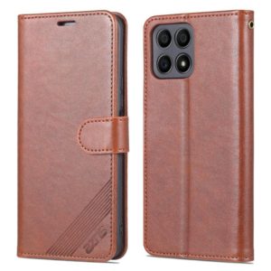 For Honor X30i AZNS Sheepskin Texture Flip Leather Phone Case(Brown) (AZNS) (OEM)