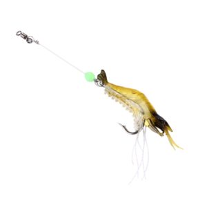 Luminous Shrimp Shape Fishing Lures Artificial Fishing Bait with Hook, Length: 7cm (OEM)