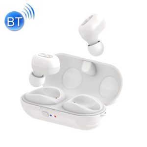 TWS-N9 Bluetooth 5.0 Mini Binaural True Wireless Stereo Sports Bluetooth Earphone with Charging Box(White) (OEM)