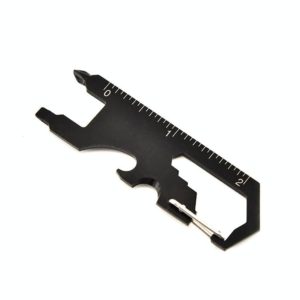 7 in 1 Outdoor Multi-Function Keychain Tool Card(Black) (OEM)