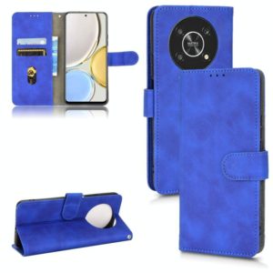 For Honor X9 5G/X30/Magic4 Lite Skin Feel Magnetic Flip Leather Phone Case(Blue) (OEM)
