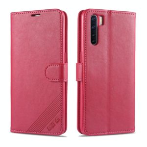 For OPPO A91 AZNS Sheepskin Texture Horizontal Flip Leather Case with Holder & Card Slots & Wallet(Red) (AZNS) (OEM)