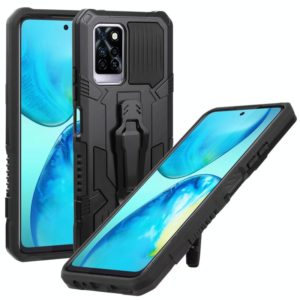 For Infinix Note 10 Pro Armor Warrior Shockproof PC + TPU Phone Case(Black) (OEM)