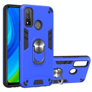 For Huawei P Smart(2020) 2 in 1 Armour Series PC + TPU Protective Case with Ring Holder(Dark Blue) (OEM)