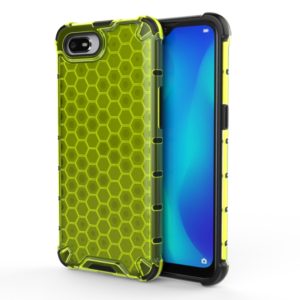 For OPPO Realme C2 Shockproof Honeycomb PC + TPU Case(Green) (OEM)