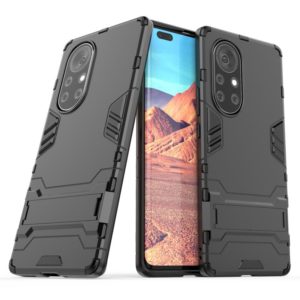 For Huawei Nova 8 Pro 5G PC + TPU Shockproof Protective Case with Holder(Black) (OEM)