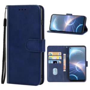 For HTC Desire 22 Pro Leather Phone Case(Blue) (OEM)