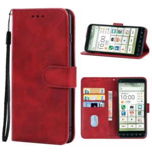 Leather Phone Case For Kyocera Basio 4(Red) (OEM)