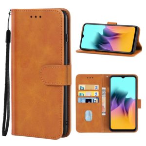 Leather Phone Case For Itel A58(Brown) (OEM)