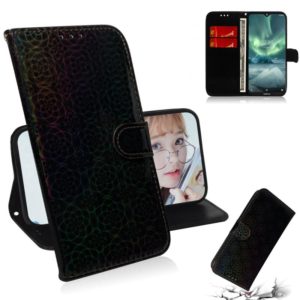 For Nokia 7.2 Solid Color Colorful Magnetic Buckle Horizontal Flip PU Leather Case with Holder & Card Slots & Wallet & Lanyard(Black) (OEM)