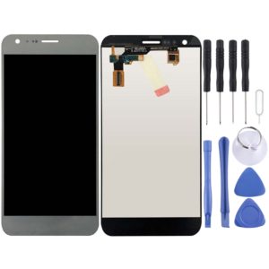 Original LCD Screen for LG X Cam / K580 / K580I / K580Y with Digitizer Full Assembly (Silver) (OEM)