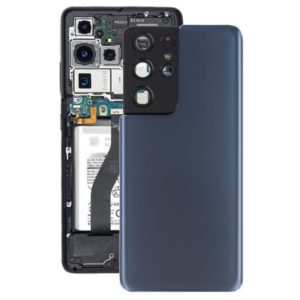 For Samsung Galaxy S21 Ultra 5G Battery Back Cover with Camera Lens Cover (Blue) (OEM)