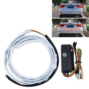 1.5m Car Auto Waterproof Universal Four Color Rear Flowing Light Tail Box Lights with Tail Light Controller, Ice Blue Light Driving Light, White Light Reversing Light, Red Light Brake Light, Yellow Light Turn Signal Light, LED Lamp Strip Tail Decoration (OEM)