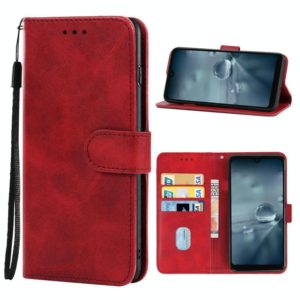 Leather Phone Case For Sharp Aquos Wish SHG06(Red) (OEM)