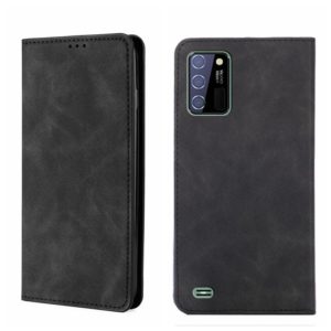 For Oukitel C25 Skin Feel Magnetic Horizontal Flip Leather Phone Case(Black) (OEM)