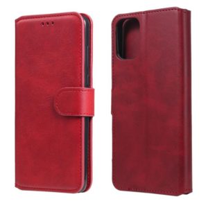 For Motorola Moto G9 Plus Classic Calf Texture PU + TPU Horizontal Flip Leather Case, with Holder & Card Slots & Wallet(Red) (OEM)