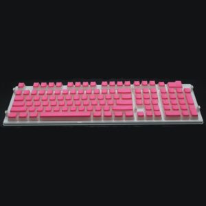 Pudding Double-layer Two-color 108-key Mechanical Translucent Keycap(Pink) (OEM)
