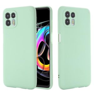 For Motorola Moto Edge 20 Lite / Edge 20 Fusion Pure Color Liquid Silicone Shockproof Full Coverage Phone Case(Green) (OEM)