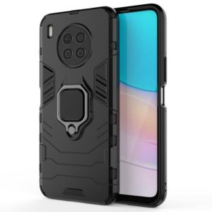 For Huawei nova 8i Foreign Version Shockproof PC + TPU Protective Case with Magnetic Ring Holder(Black) (OEM)