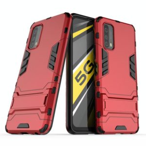 For Vivo iQOO Z1x PC + TPU Shockproof Protective Case with Invisible Holder(Red) (OEM)
