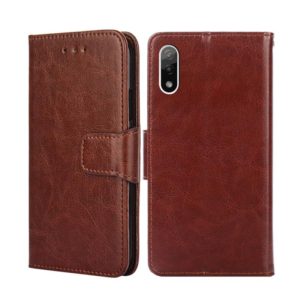 For Sony Xperia ACE II Crystal Texture Leather Phone Case(Brown) (OEM)