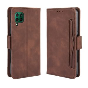 For Huawei nova 7i/P40 lite/Nova 6SE Wallet Style Skin Feel Calf Pattern Leather Case ，with Separate Card Slot(Brown) (OEM)