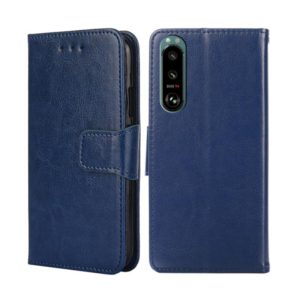 For Sony Xperia 5 III Crystal Texture Leather Phone Case(Royal Blue) (OEM)